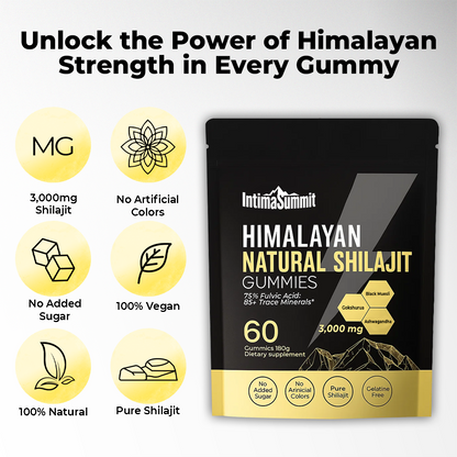 IntimaSummit Himalayan Shilajit Gold Gummies | Revive Your Energy with Just 1 Gummy a Day