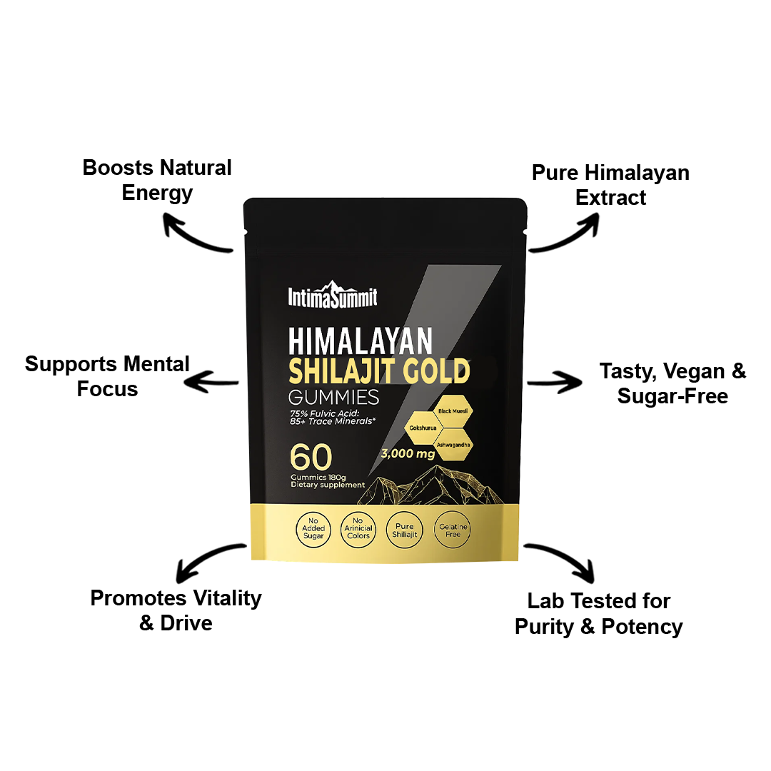 IntimaSummit Himalayan Shilajit Gold Gummies: One Formula, Three Core Benefits